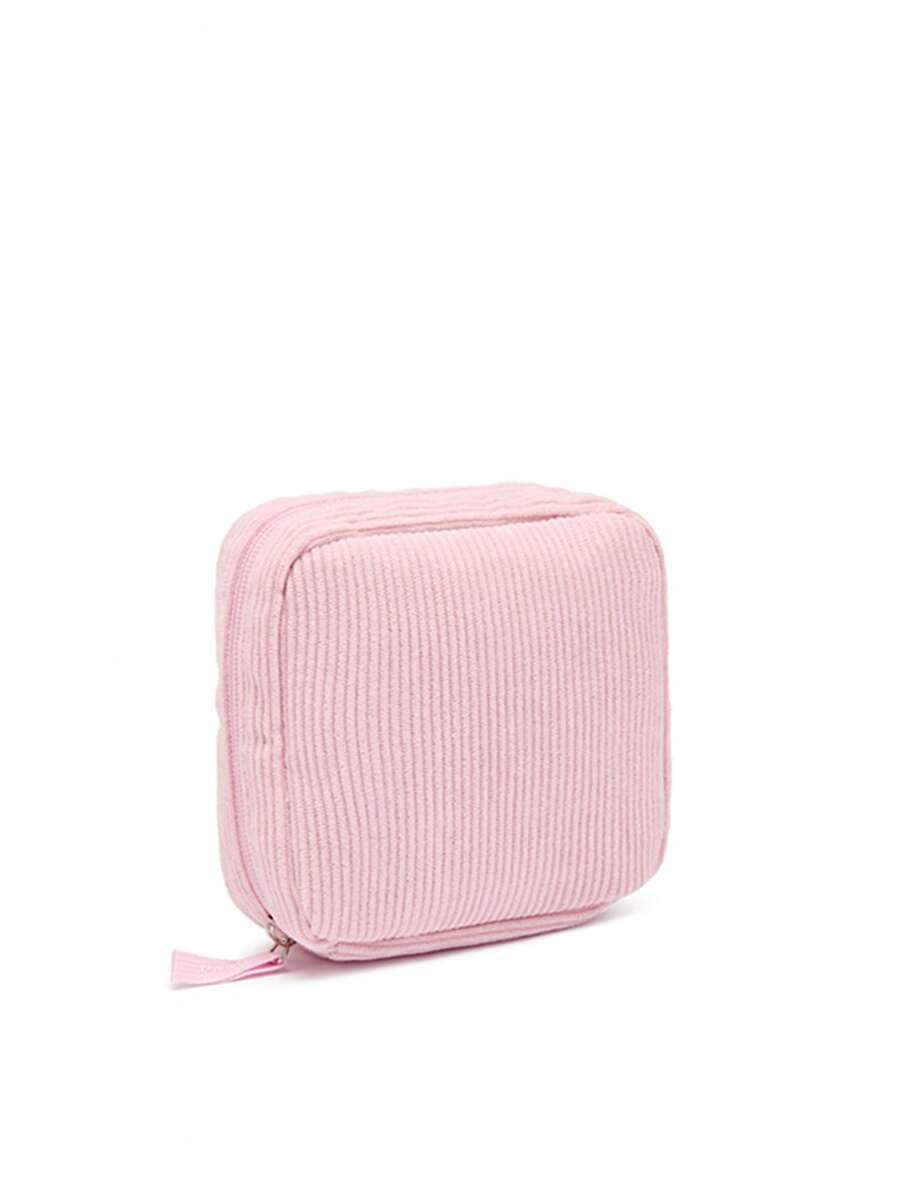 1pc Basic Sanitary Pad Storage Bag, Large Capacity Minimalist Design, Can Store Sanitary Pads, Tampons And Panty Liners, Ideal For Back To School Backpacks, Travel, Beach Vacations, Cosmetic Bags, Holidays, Makeup Storage, And More